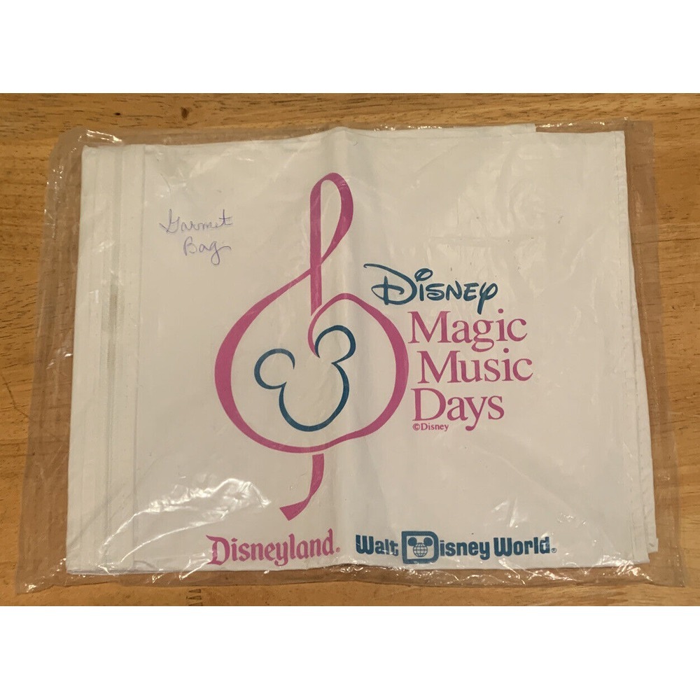 Vintage Disney Magic Music Days Garment Bag New‎ Disneyland Disney World